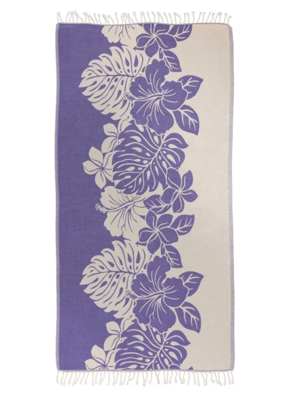 NWT - InfuseZen 33”x 66” Organic Turkish Towel in Purple Hibiscus